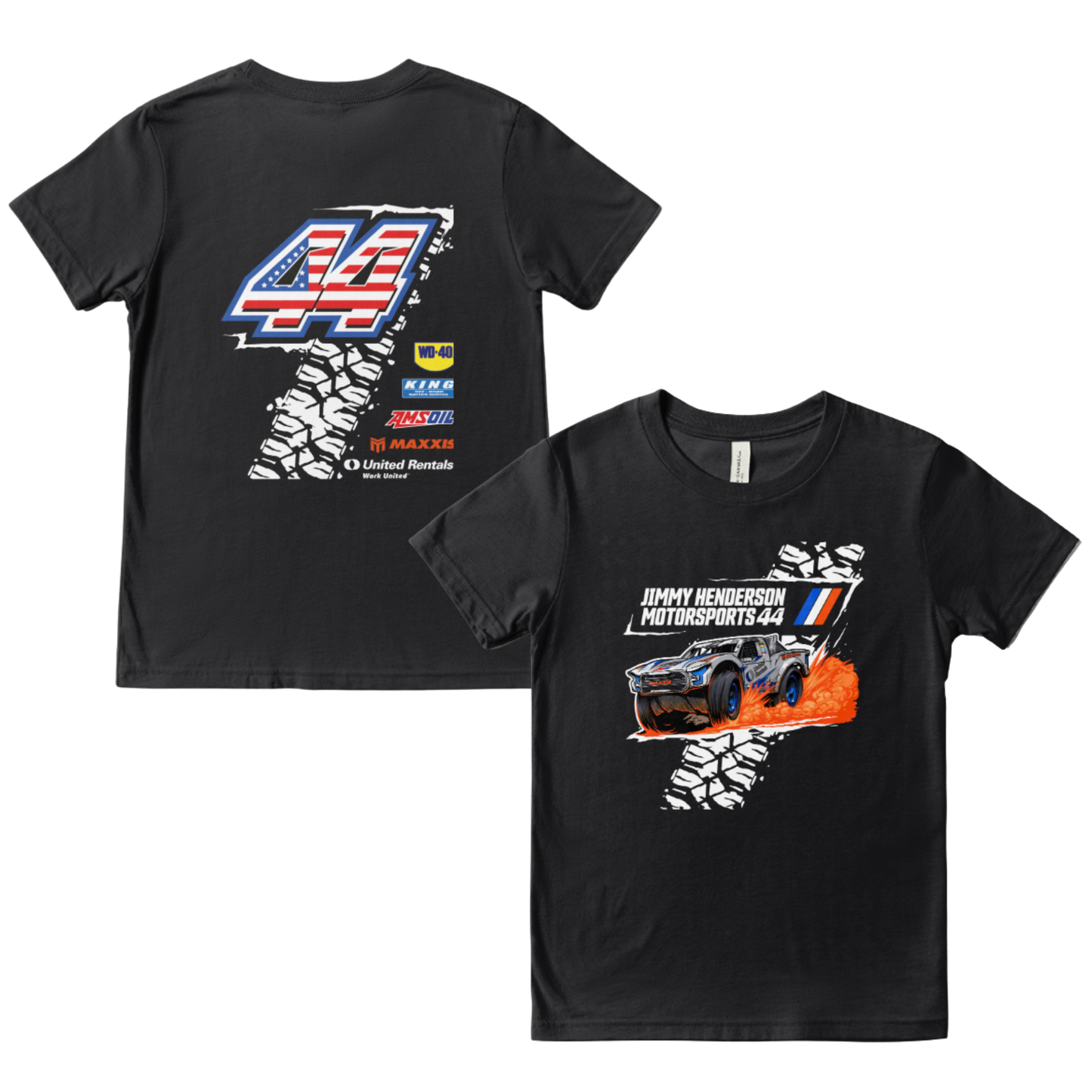 #44 Youth Tee Shirt Maverick American Flag