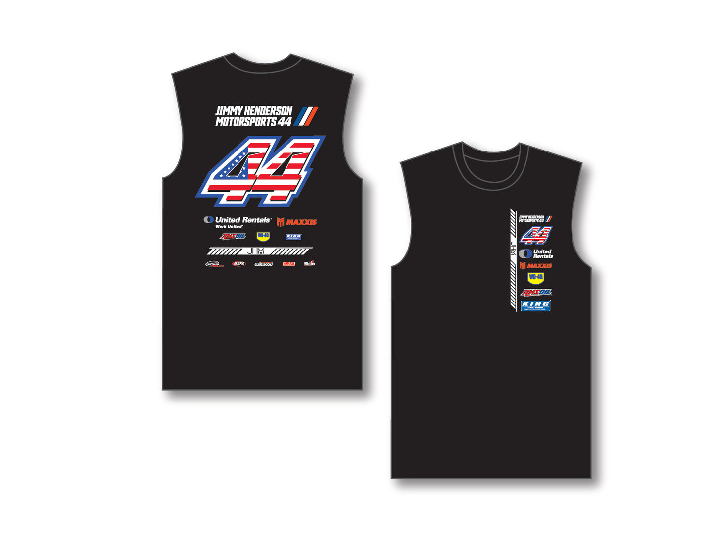 #44 Muscle Tank American Flag